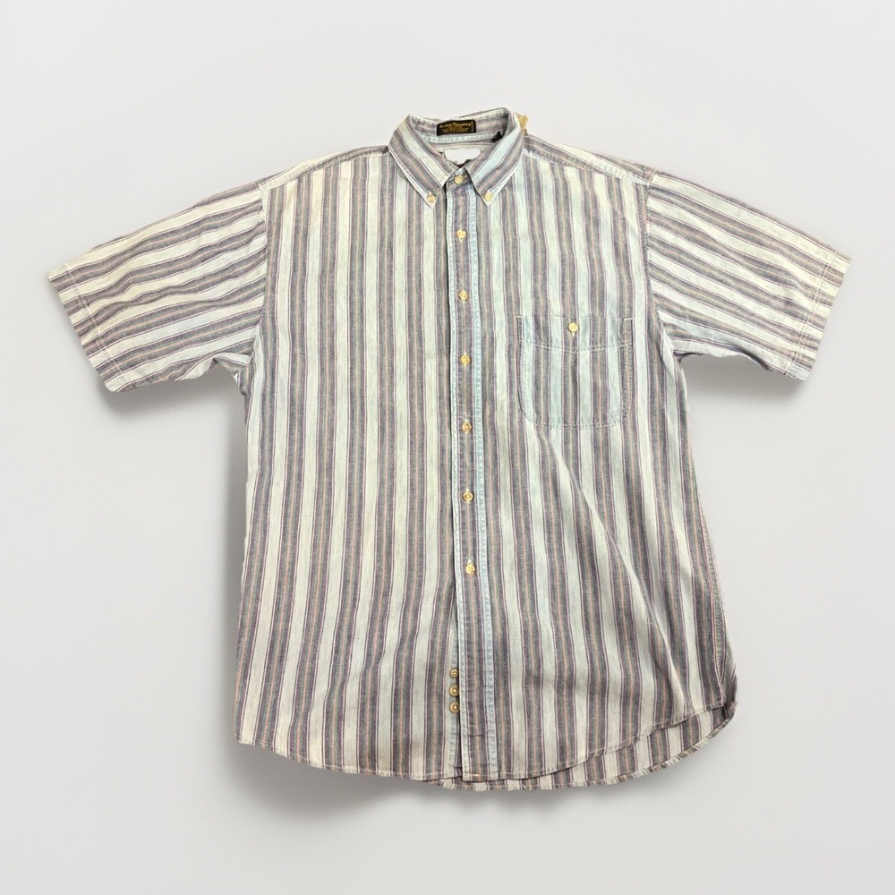 Vintage 90s 80s Eddie Bauer Indian Chambray shirts Size L